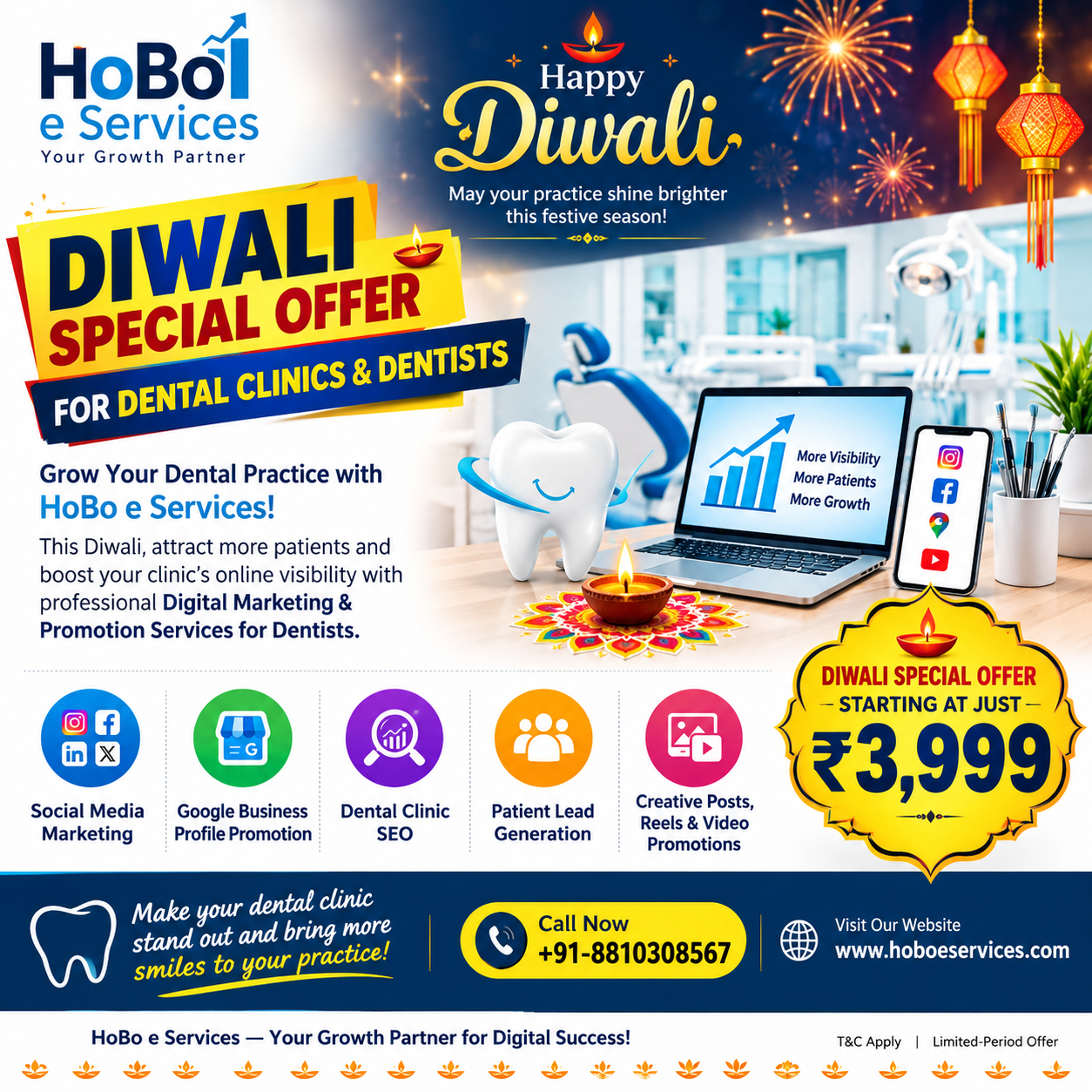 You are currently viewing Diwali Digital Marketing Offer by HoBo e Services